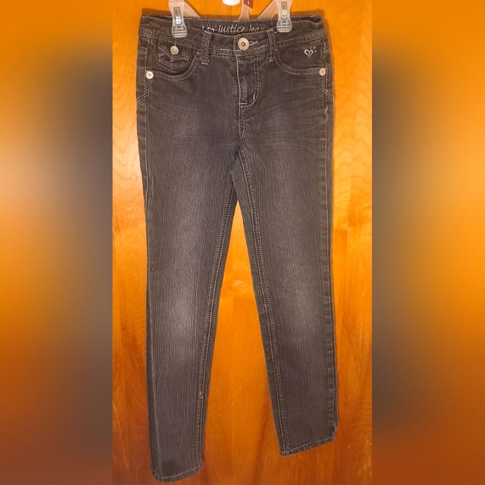 Justice Black Jeans Size 12 Slim